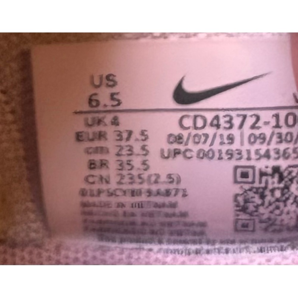 Nike React Infinity Run Flyknit Womens 6.5 White Pistachio Pink CD4372-100 - Picture 8 of 8